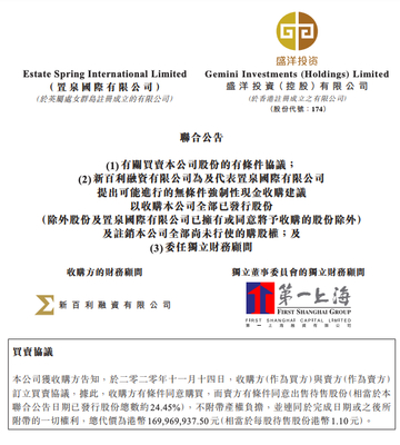 擬重組盛洋投資股權(quán)!遠洋集團以1.7億港元引入專業(yè)投資人