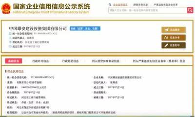 中國雄安建設(shè)投資集團成立 深度解析其注冊背景與核心領(lǐng)導股東結(jié)構(gòu)